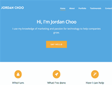 Tablet Screenshot of jordanchoo.com